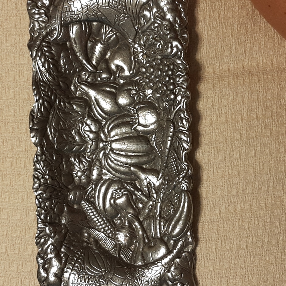 Genuine pewter tray